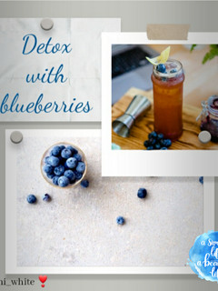 A picture of Detox with blueberries.