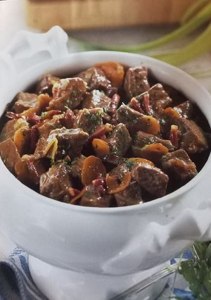 A picture of Beef Cooked in Beer.