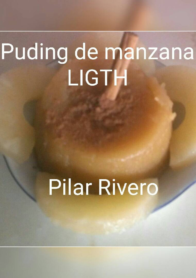 Una foto de Puding de manzana light