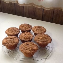 A picture of Cream Cheese-Banana-Nut Muffins.