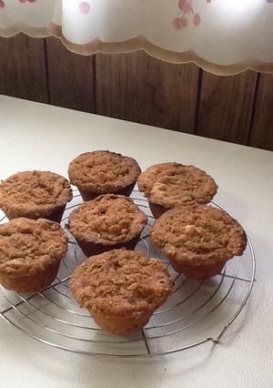 A picture of Cream Cheese-Banana-Nut Muffins.