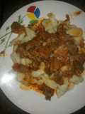 Ñoquis casero con salsa de carne😋