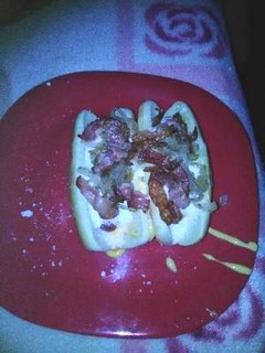 Una foto de Hot dogs panzones