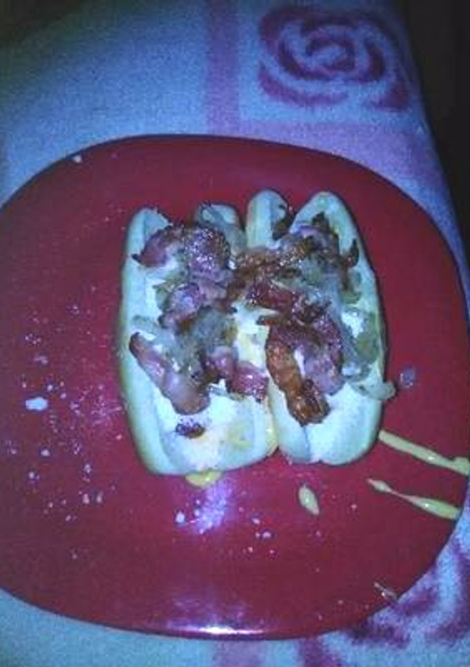 Una foto de Hot dogs panzones