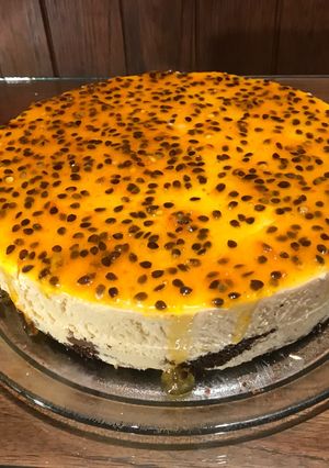 Una foto de Cheesecake de Maracuyá