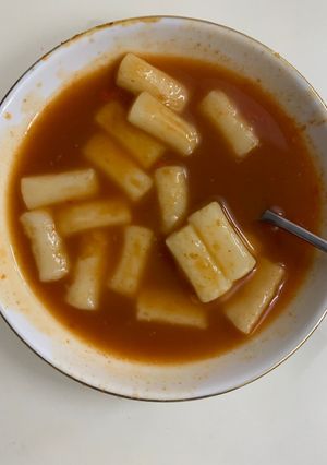 Hình của món Toppokki vị cay.