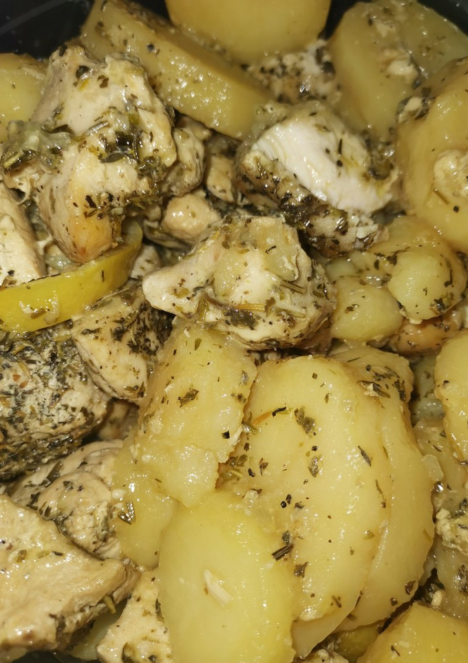 Una foto de Pechugas de pollo en crockpot