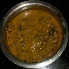 A picture of Malbar Spinach Raw Curry.