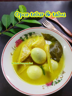 Foto resep Opor Telur dan Tahu