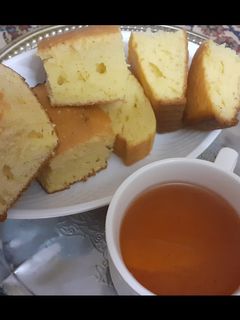 صورة لوصفة طريقة عمل كيكة الشاهي هشه ولذيذه جيداً 😋😋