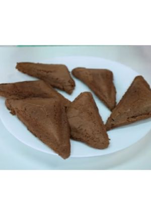 Una foto de Triángulos de chocolate en sandwichera