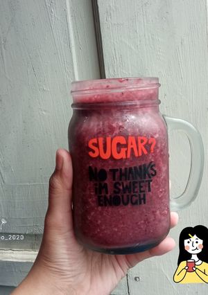 Foto resep Smoothie Bayam Merah