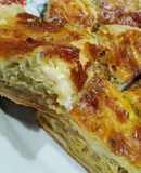 Tarta de queso y cebolla