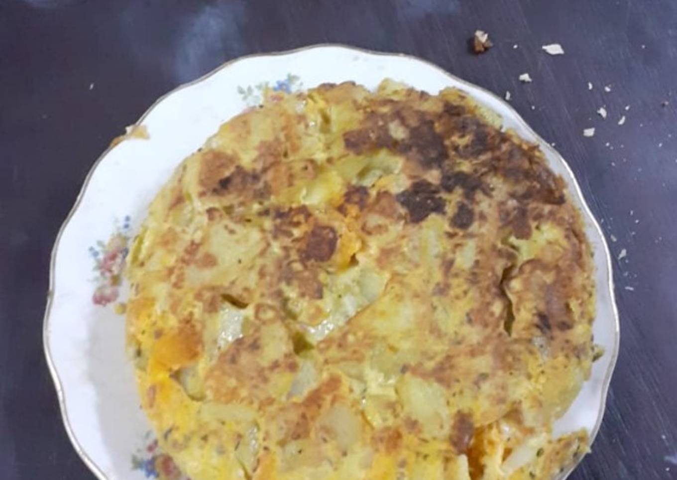 Tortilla de papa y calabaza