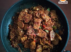 Gambar Sambal Kering Tempe & Bunga Kantan