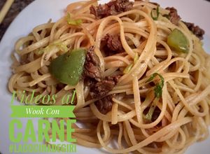 Una foto de Fideos Al Wok con Carne