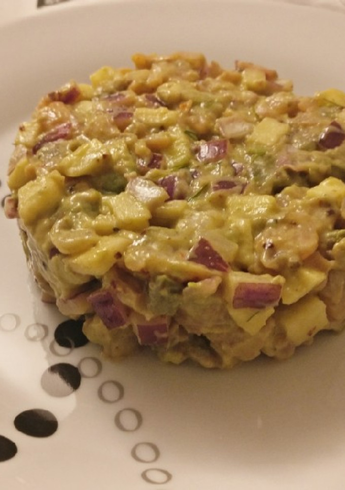 Una foto de Tartar de salmón ahumado