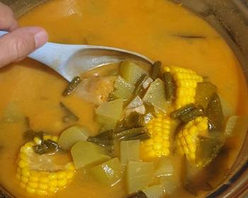 Unique Cuisine Sayur asem kacang tanah translate sour soup veggie with peanuts Delicious and Healthy