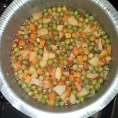 A picture of Green peas stew.