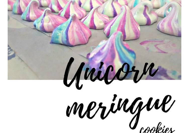 Unicorn Meringue Cookies