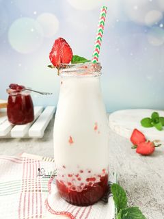Foto resep Korean Strawberry Milk