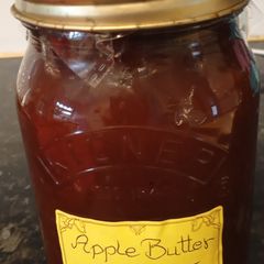 Homemade Apple butter A picture of Homemade Apple butter.