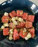 Ensalada de Sandía, Queso Feta y Pistachos