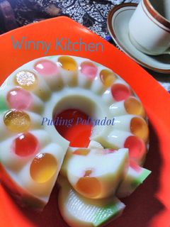 Foto resep Puding polkadot fruity