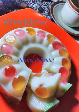 Foto resep Puding polkadot fruity
