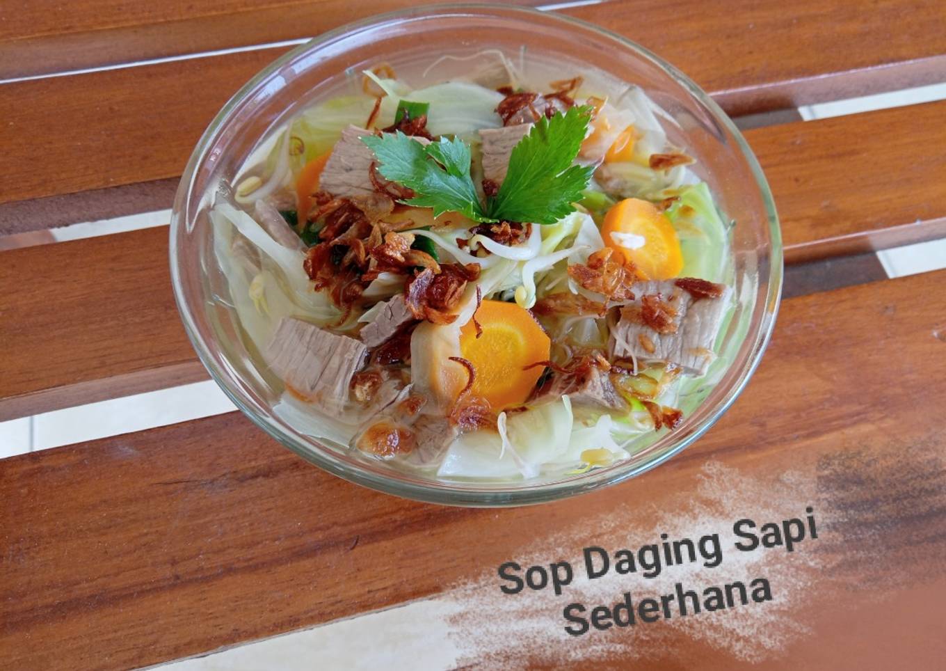 Sop Sapi Sederhana