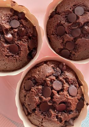 Una foto de Muffins chocolatosos