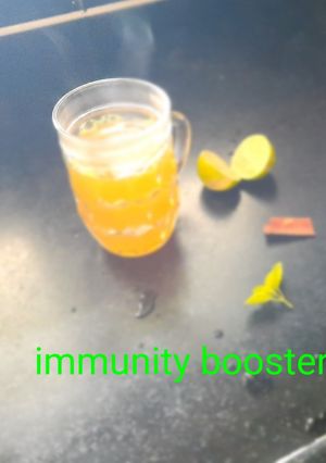 A picture of Kadha(immunity booster).