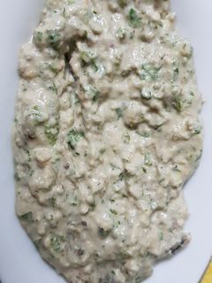 صورة لوصفة باذنجان بالطحينة