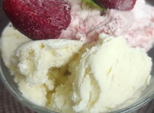 Una foto de Helado cremoso de limón