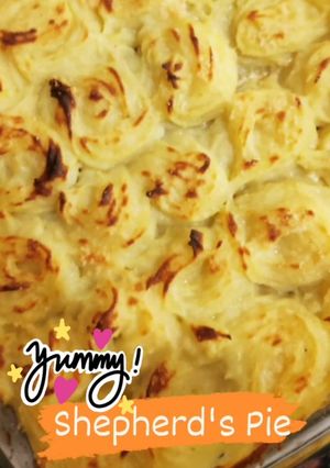A picture of Baked Vegetable Shepherd's Pie.