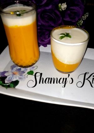 A picture of Mango lassi.