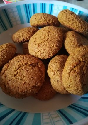 Sütőtökös - zabpelyhes keksz recept fotója