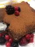 Mousse de chocolate con frutos rojos