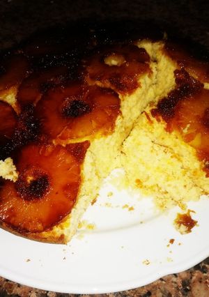 Una foto de Torta invertida de anana