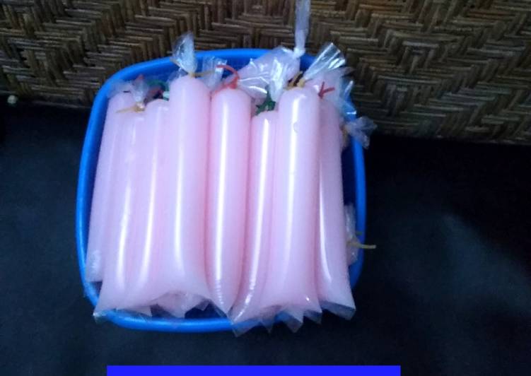 Cara meramu Es Mambo pop ice pink , Bisa Manjain Lidah