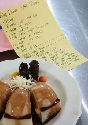 Foto resep Pudding bread with banana