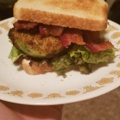 Fried Green Tomato BLT Sandwiches & Sliders A picture of Fried Green Tomato BLT Sandwiches & Sliders.