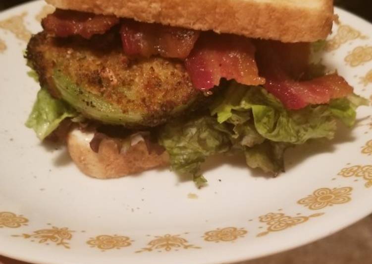 Simple Way to Make Super Quick Homemade Fried Green Tomato BLT Sandwiches &amp; Sliders