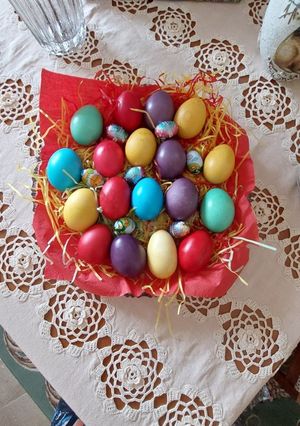 Φωτογραφία της συνταγής Πασχαλινά αυγά!!! ♥️🐥♥️🐤