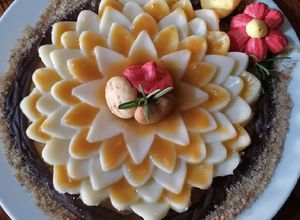 Una foto de Flor panacotta