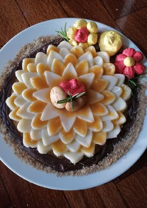 Una foto de Flor panacotta