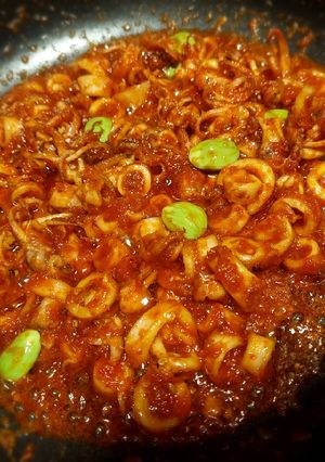 Foto resep Sambal cumi asin pete by Fitashaa
