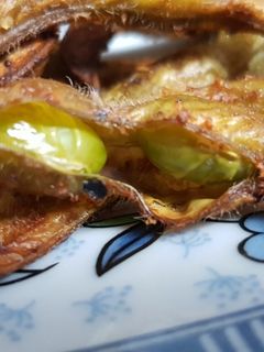 Una foto de Edamame crujiente al horno