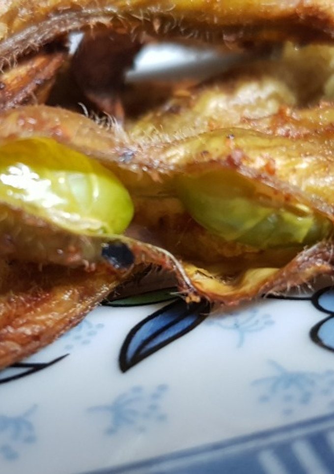 Una foto de Edamame crujiente al horno