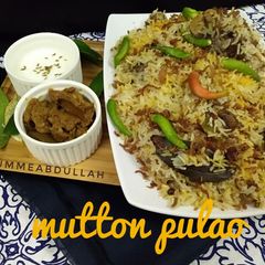A picture of Mutton pulao.